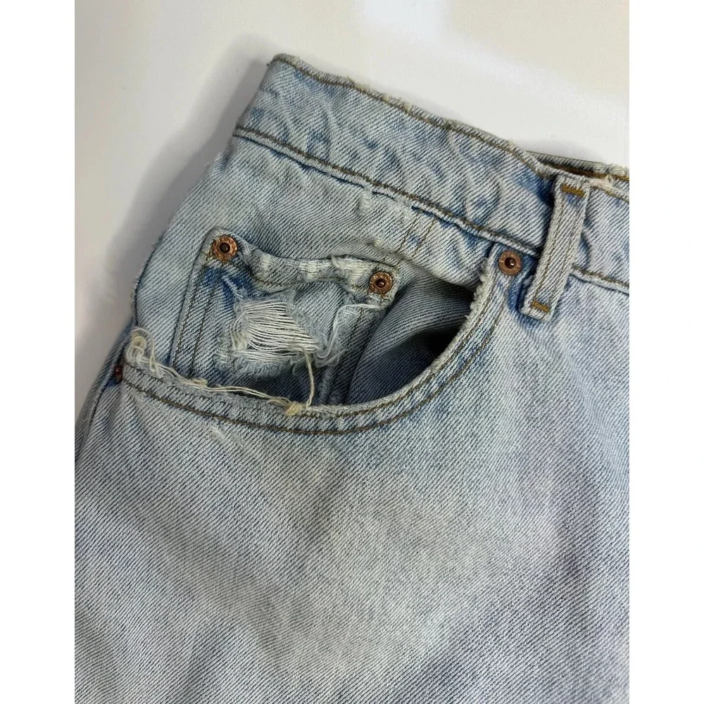 VTG 90s Levi's 560 Loose Taper Destroyed Distressed Faded Jeans / USA /‎ 34x36